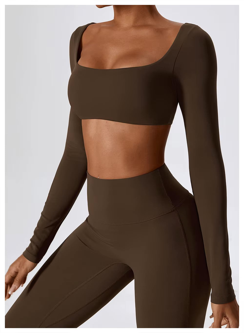 Long sleeves yoga top