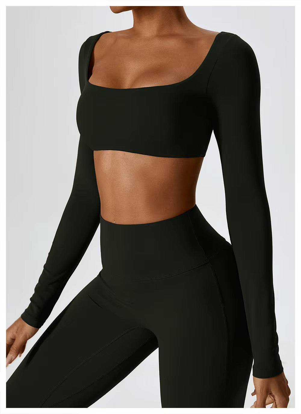Long sleeves yoga top